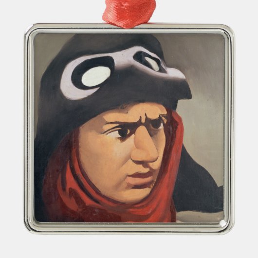 Portret van Guynemer, 1921-23 Metalen Ornament (Voorkant)