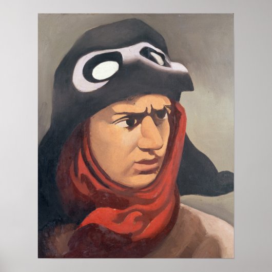 Portret van Guynemer, 1921-23 Poster (Voorkant)