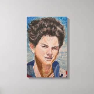 Portret van H. Carlo Acutis Canvas Afdruk