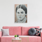 Portret van H. Edith Stein Canvas Afdruk (Insitu (Woonkamer))