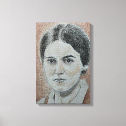 Portret van H. Edith Stein Canvas Afdruk (Voorkant)