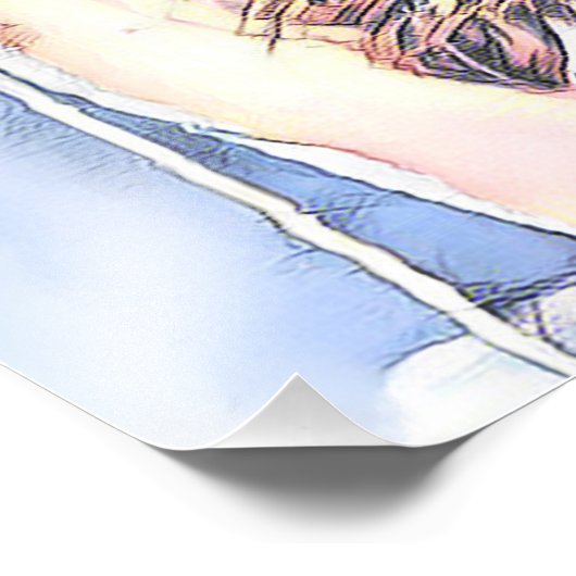 Portret van Hailey Foto Afdruk (Hoek)