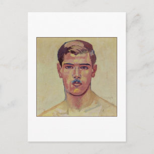 Portret van Hans Adam door Amiet Briefkaart