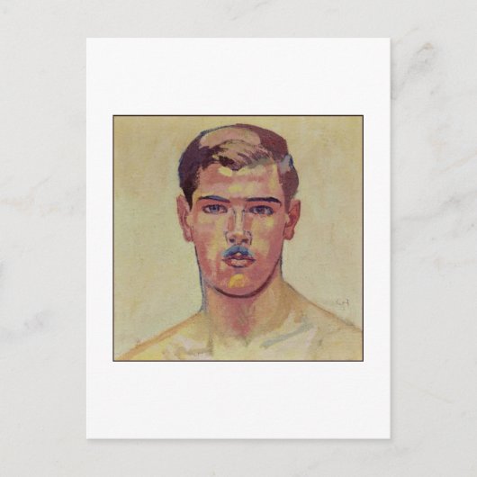 Portret van Hans Adam door Amiet Briefkaart (Voorkant)