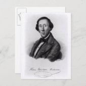 Portret van Hans Christelijk Andersen Briefkaart (Voorkant / Achterkant)