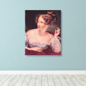 Portret van Harriet Smithson Canvas Afdruk (Insitu (Houten vloer))