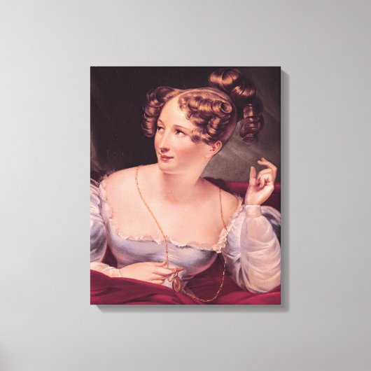 Portret van Harriet Smithson Canvas Afdruk (Voorkant)