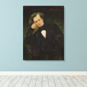 Portret van Hector Berlioz Canvas Afdruk (Insitu (Houten vloer))