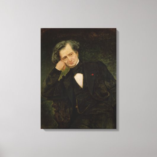 Portret van Hector Berlioz Canvas Afdruk (Voorkant)