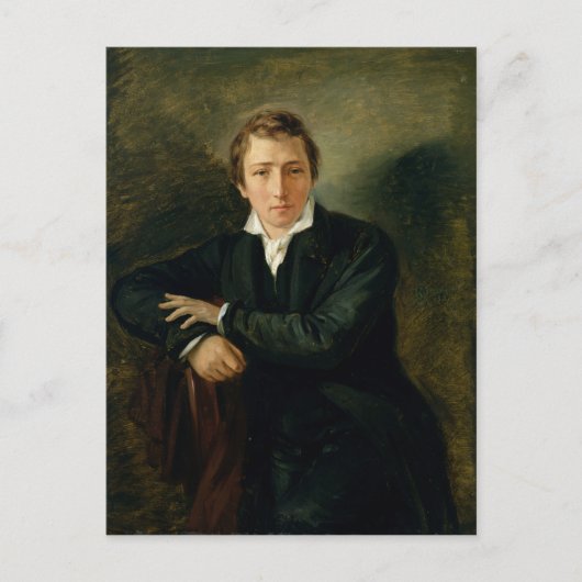 Portret van Heinrich Heine 1831 Briefkaart (Voorkant)