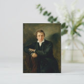 Portret van Heinrich Heine 1831 Briefkaart (Staand voorkant)