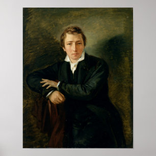 Portret van Heinrich Heine 1831 Poster