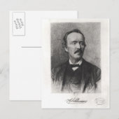 Portret van Heinrich Schliemann Briefkaart (Voorkant / Achterkant)