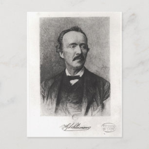 Portret van Heinrich Schliemann Briefkaart