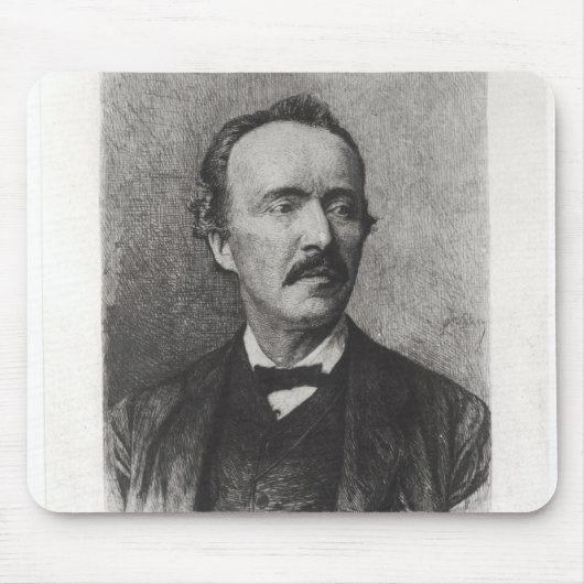 Portret van Heinrich Schliemann Muismat (Voorkant)