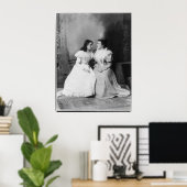 Portret van Helen Keller en Anne Sullivan Poster (Thuiskantoor)