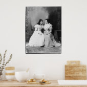 Portret van Helen Keller en Anne Sullivan Poster (Keuken)
