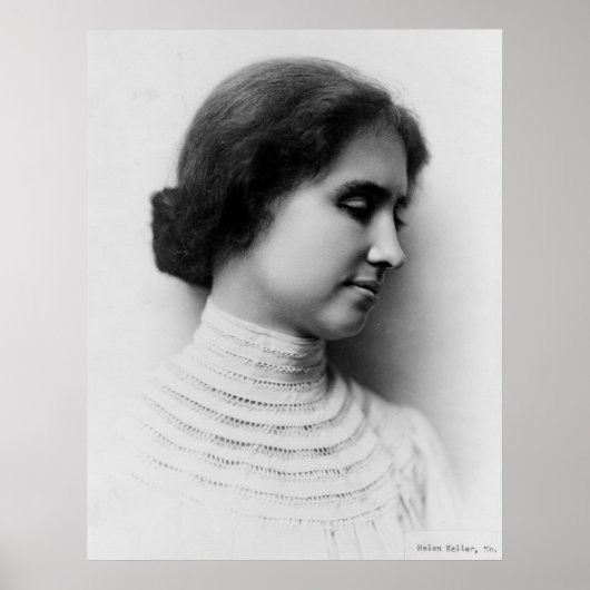 Portret van Helen Keller Poster (Voorkant)