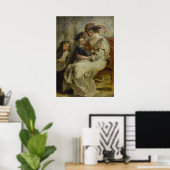 Portret van Hélène Fourment Poster (Thuiskantoor)