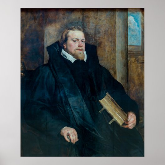Portret van Hendrik van Thulden Poster (Voorkant)