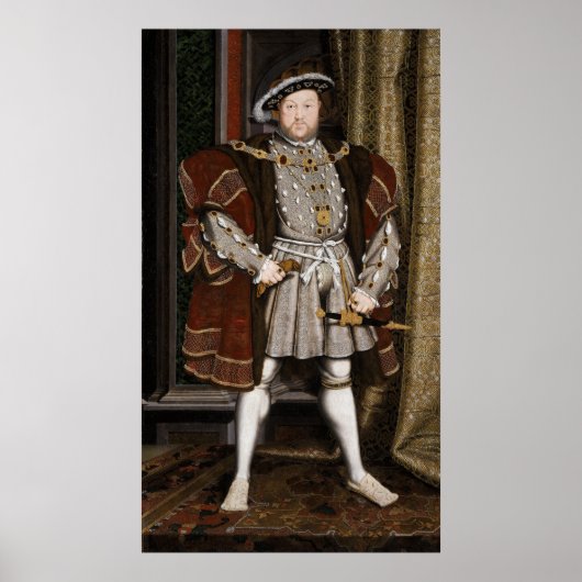 Portret van Hendrik VIII Poster (Voorkant)