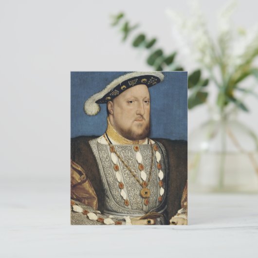 Portret van Hendrik VIII van Engeland door Hans Ho Briefkaart (Staand voorkant)