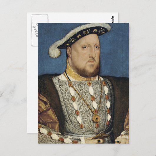 Portret van Hendrik VIII van Engeland door Hans Ho Briefkaart (Voorkant / Achterkant)