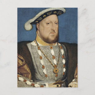 Portret van Hendrik VIII van Engeland door Hans Ho Briefkaart