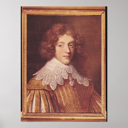 Portret van Henri Coeffier de Ruze d'Effiat Poster (Voorkant)