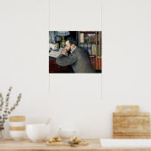 Portret van Henri Cordier Poster (Keuken)