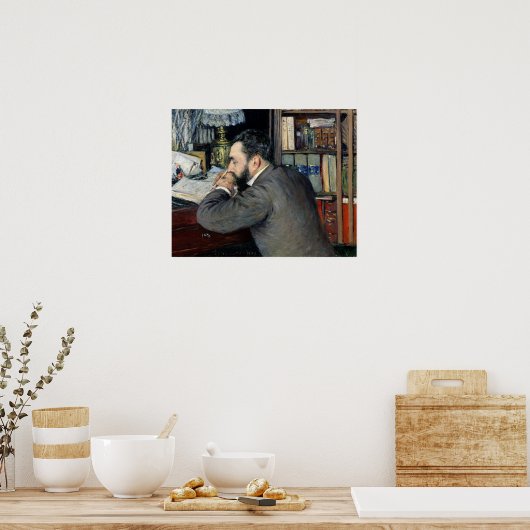 Portret van Henri Cordier Poster (Keuken)