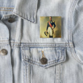 Portret van Henri-Eugene-Philippe-Louis Vierkante Button 5,1 Cm (In situ)