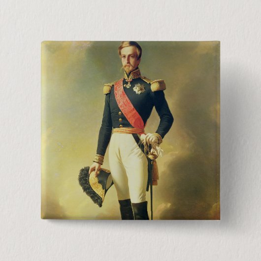 Portret van Henri-Eugene-Philippe-Louis Vierkante Button 5,1 Cm (Voorkant)