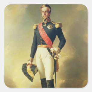 Portret van Henri-Eugene-Philippe-Louis Vierkante Sticker