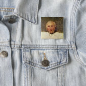 Portret van Henri Gregoire Vierkante Button 5,1 Cm (In situ)