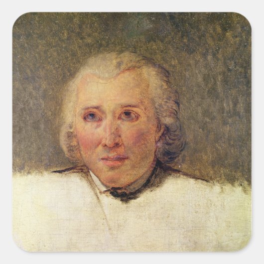Portret van Henri Gregoire Vierkante Sticker (Voorkant)