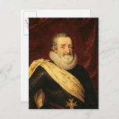 Portret van Henri IV King of France Briefkaart (Voorkant / Achterkant)