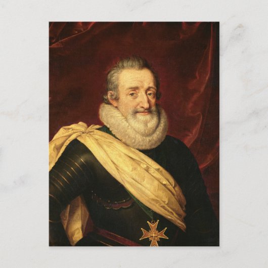 Portret van Henri IV King of France Briefkaart (Voorkant)
