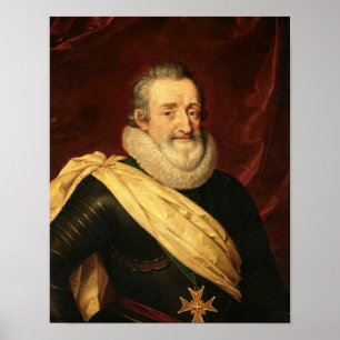 Portret van Henri IV King of France Poster