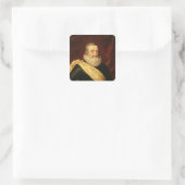 Portret van Henri IV King of France Vierkante Sticker (Tas)