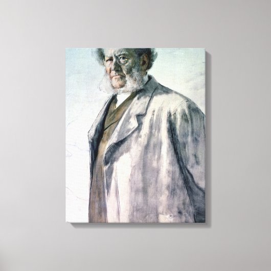 Portret van Henrik Ibsen, 1895 Canvas Afdruk (Voorkant)