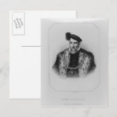 Portret van Henry Fitzalan, 12e graaf van Briefkaart (Voorkant / Achterkant)