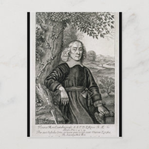 Portret van Henry More (1614-87) frontispiece to h Briefkaart