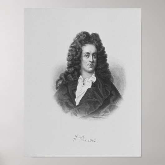 Portret van Henry Purcell Poster (Voorkant)