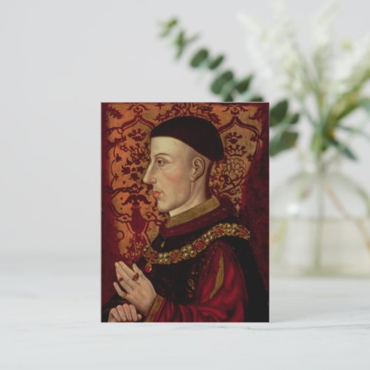 Portret van Henry V Briefkaart (Staand voorkant)