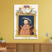 Portret van Henry VIII (1491-1547) als verdediger  Canvas Afdruk (Insitu (Woonkamer))