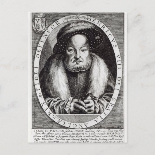 Portret van Henry VIII Briefkaart (Voorkant)