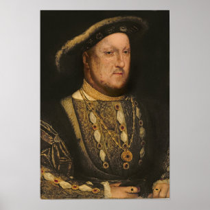 Portret van Henry VIII c.1536 Poster