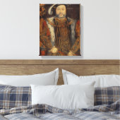 Portret van Henry VIII Canvas Afdruk (Insitu (Slaapkamer))
