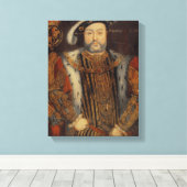 Portret van Henry VIII Canvas Afdruk (Insitu (Houten vloer))